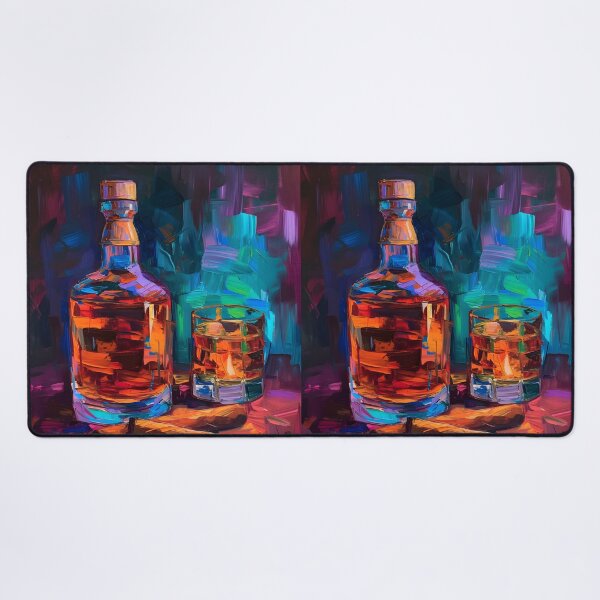 Artikelvorschau, Tango of Tones – Eine Whisky-Zigarren-Impasto-Feier mit Bold Strokes Generative AI entworfen und verkauft von OlfactoART Studio.