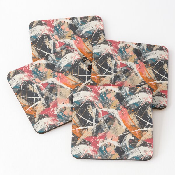 Item preview, Abstract Composition, Paint Brushes, Seamless Pattern designed and sold by patternicco.