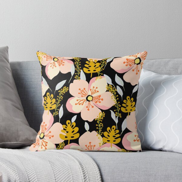 Artikelvorschau, Rosa Retro-Plakatkunst mit Blumenmuster. entworfen und verkauft von Meteryards.