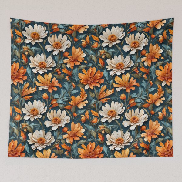 Item preview, Contemporary Calendula Flowers Pattern designed and sold by FloralsbyLiss.