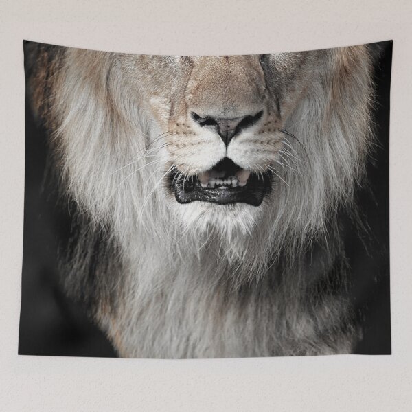 Item preview, Lion Black & White Printing Art  designed and sold by American Victoria.