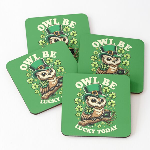 Item preview, Owl Be Lucky Today St. Patrick's Day Leprechaun Owl Funny designed and sold by lanynx design.