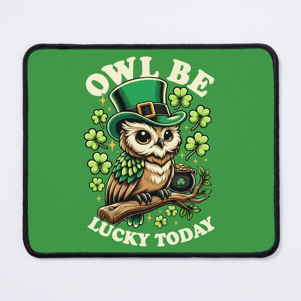 Item preview, Owl Be Lucky Today St. Patrick's Day Leprechaun Owl Funny designed and sold by lanynx design.