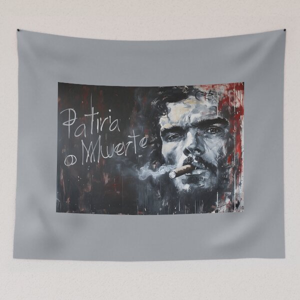 Item preview, Revolutionary Rhapsody- Che Guevara's Essence Unleashed through Monochromatic Vigor and Cigar Symphony designed and sold by OlfactoART Studio.