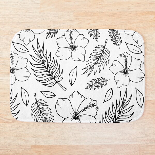 Item preview, Hibiscus Black & White designed and sold by MindWell.