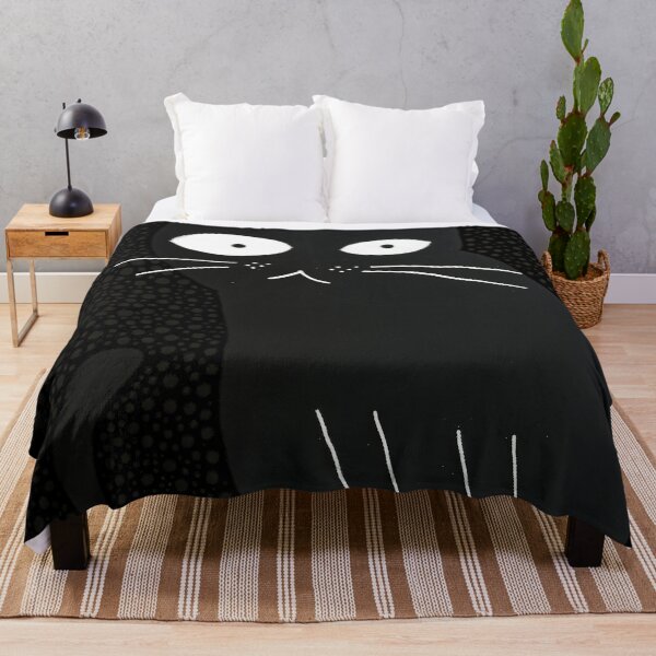 Item preview, Unsure Cat, Confused Cat Minimalist Black and White designed and sold by PrintShangri-La.