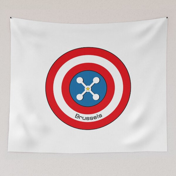Item preview, Brussels Belgium Atomium EU Europe Flag Beer designed and sold by PB Mary.