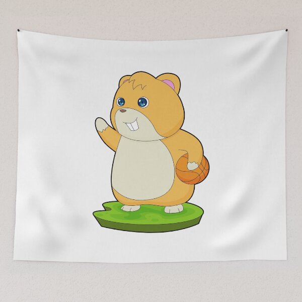 Item preview, Hamster Basketball player Basketball designed and sold by Snabdesign84.