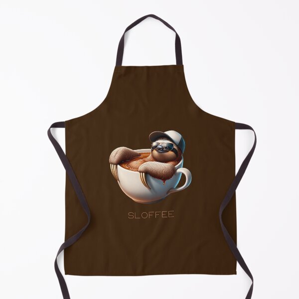 Item preview, Sloffee Funny Sloth Coffee Pun designed and sold by PrintsByLoVi.