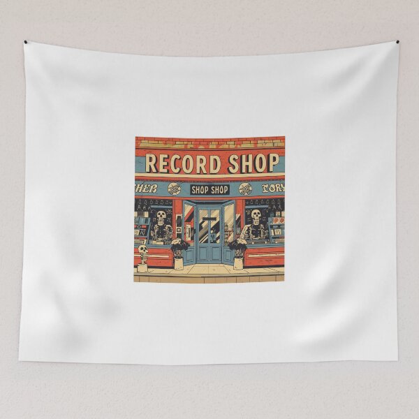 Item preview, Record shop designed and sold by OldSchoolRetro.