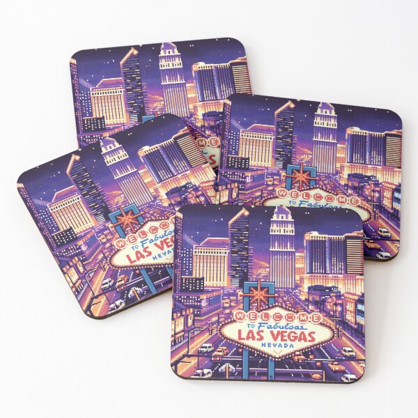 Item preview, Pixelated Vegas Nights designed and sold by pixelRatz.