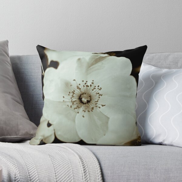 Wild Roses Throw Pillow