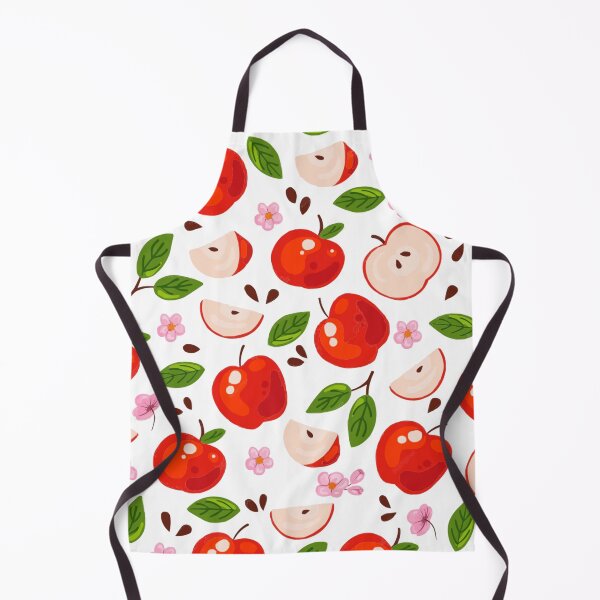 Item preview, Apple and Flower Pattern designed and sold by SweetDoodleBug.