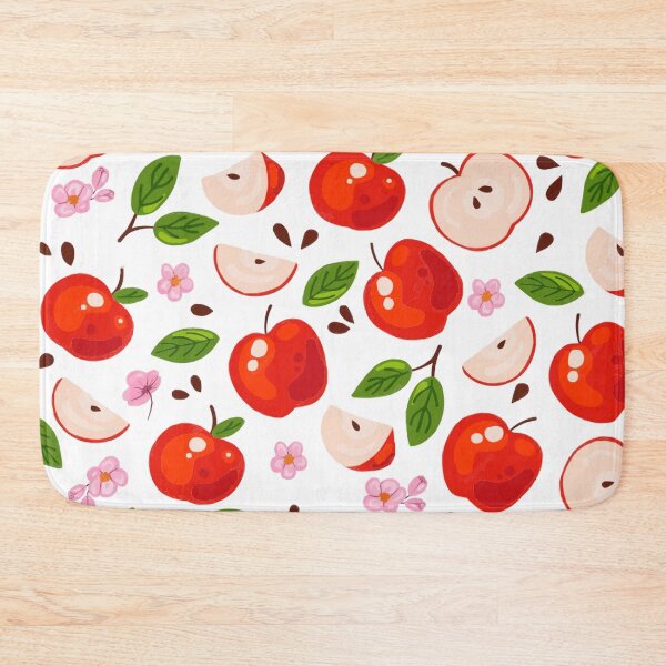 Item preview, Apple and Flower Pattern designed and sold by SweetDoodleBug.