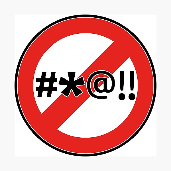Item preview, No Cursing sticker  designed and sold by ninoni.