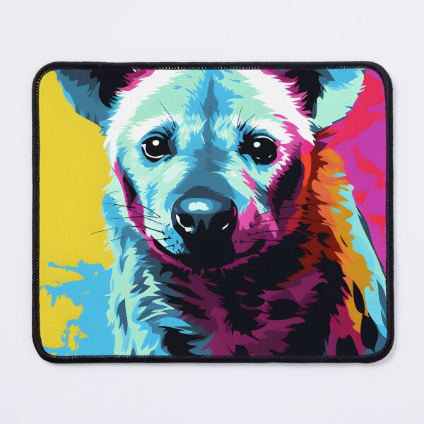 Item preview, Hyena portraits drawing. animal colorful. Animal throw pillow.  designed and sold by formform.