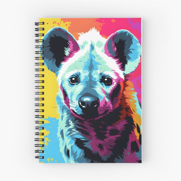 Item preview, Hyena portraits drawing. animal colorful. Animal throw pillow.  designed and sold by formform.