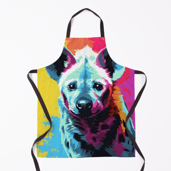 Item preview, Hyena portraits drawing. animal colorful. Animal throw pillow.  designed and sold by formform.