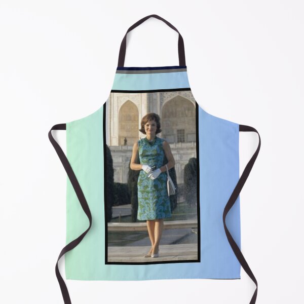 Item preview, FIRST LADY JACQUELINE KENNEDY VISITS THE TAJ MAHAL IN AGRA UTTAR PRADESH, INDIA MARCH 15 1962 BLUE BORDER designed and sold by PatriotCat.