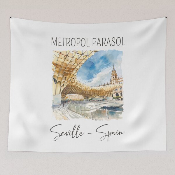 Item preview, Watercolor Design of Seville - Spain designed and sold by Sketch-Shack.