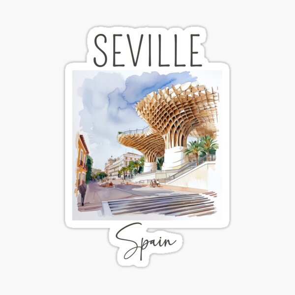 Item preview, Watercolor Design of Seville - Spain designed and sold by Sketch-Shack.