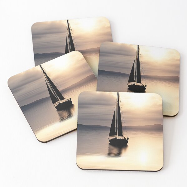 Item preview, Sailboat in Sunset with Birds designed and sold by Stephanie Laird.