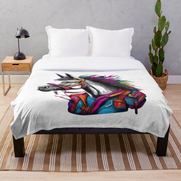 Item preview, Colorful Horse Portrait designed and sold by Canan Topantas.