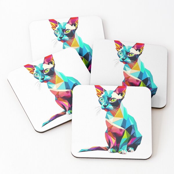 Item preview, Copy of ful Well Groomed Sphynx Cat Geometric Shaped  designed and sold by defencepalaces.