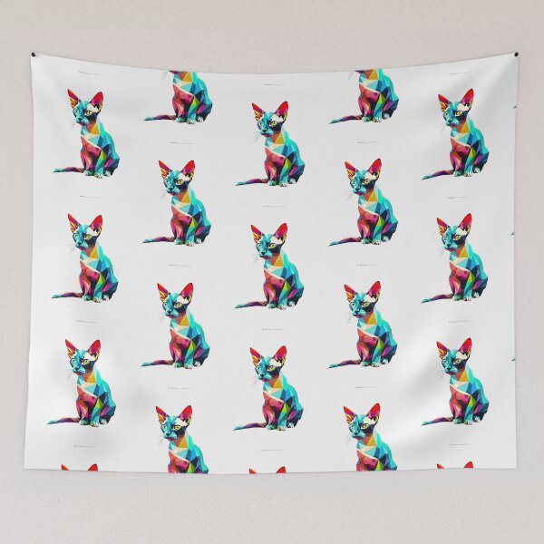 Item preview, Copy of ful Well Groomed Sphynx Cat Geometric Shaped  designed and sold by defencepalaces.