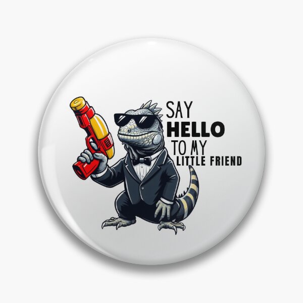 Item preview, Mafia Iguana "Say Hello To My Little Friend" designed and sold by ZMaria.