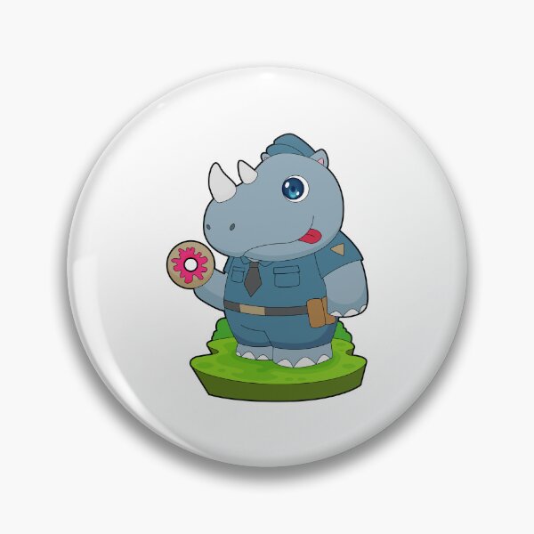 Artikelvorschau, Nashorn Polizist Donut Polizei entworfen und verkauft von Snabdesign84.