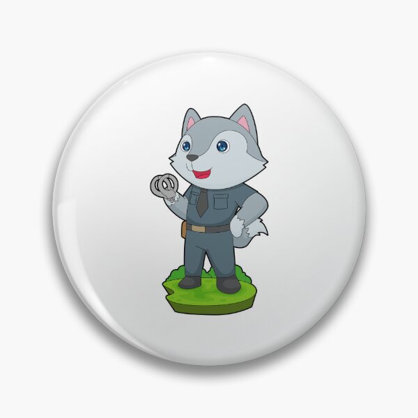 Artikelvorschau, Wolf Polizist Handschellen Polizei entworfen und verkauft von Snabdesign84.