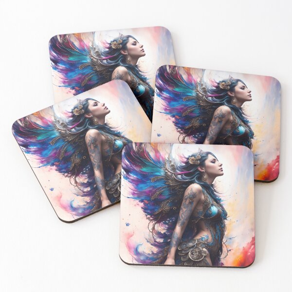 Item preview, Serenity's Grace: A Watercolor Angelic Portrait designed and sold by ArtLab-store.
