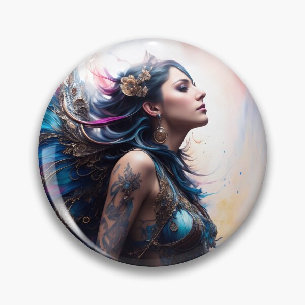 Item preview, Serenity's Grace: A Watercolor Angelic Portrait designed and sold by ArtLab-store.