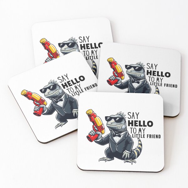 Item preview, Mafia Iguana "Say Hello To My Little Friend" designed and sold by ZMaria.