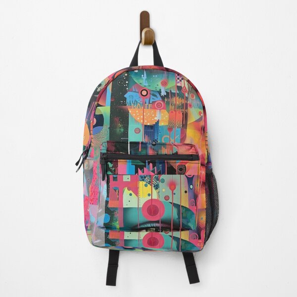 Item preview, Unlock the Emotion Labyrinth: Art Deco Glitch Art in Vibrant Synthwave Colors designed and sold by zax454.
