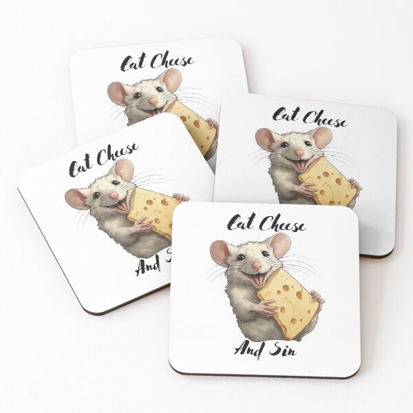 Item preview, Eat cheese and sin designed and sold by GOODMORNING-ART.