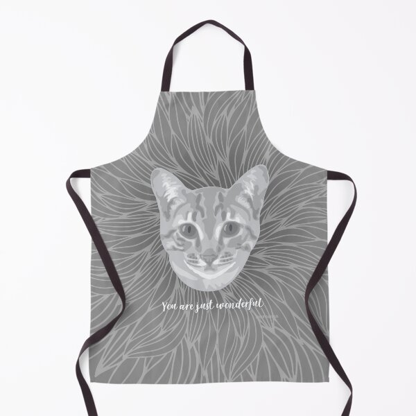 Item preview, Grey Cat "You are just wonderful" 031301 designed and sold by DuFauna.