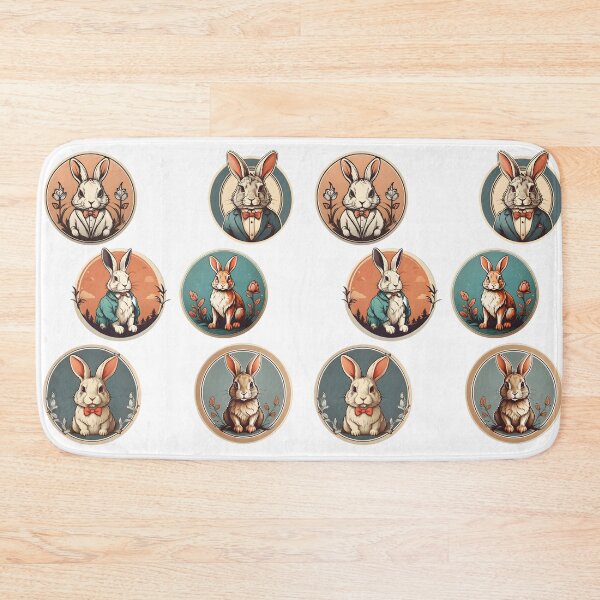 Item preview, Cute and elegant rabbits. designed and sold by duneArt.