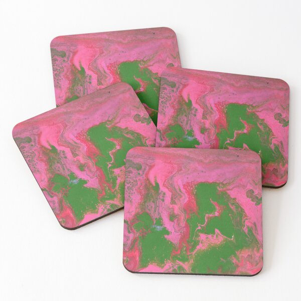 Item preview, Abigail 1 Wild Pink Green Abstract  designed and sold by Doug  Siegel.