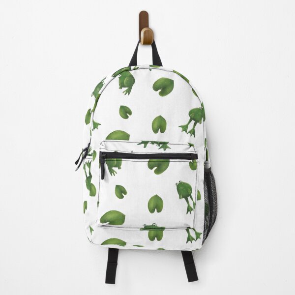 Item preview, cute green frog seamless pattern illustration with leaves designed and sold by GorXena.