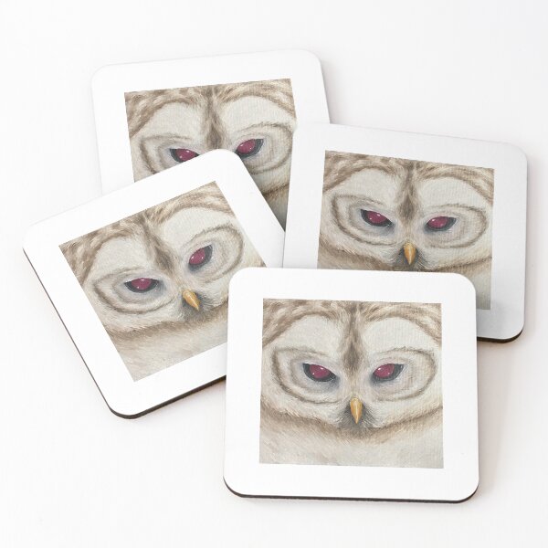 Item preview, White owl oil painting designed and sold by King Killian Is Dead.