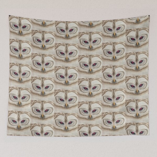 Item preview, White owl oil painting designed and sold by King Killian Is Dead.