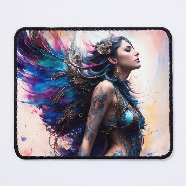 Item preview, Serenity's Grace: A Watercolor Angelic Portrait designed and sold by ArtLab-store.