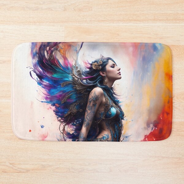 Item preview, Serenity's Grace: A Watercolor Angelic Portrait designed and sold by ArtLab-store.