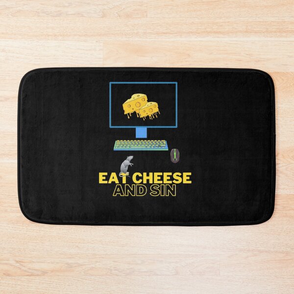 Item preview, Eat Cheese And Sin. Computer Mouse With Cheese designed and sold by LiliDedula.
