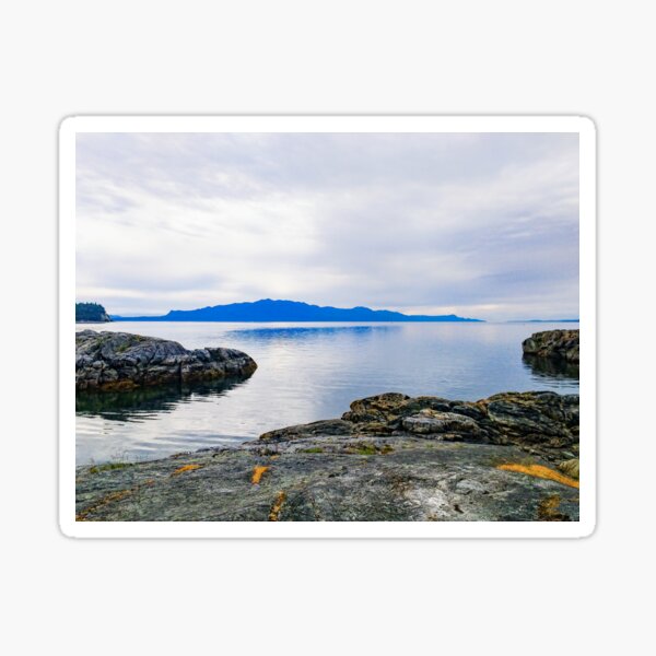 Westcoast Ocean Vista - Vancouver Island view from Smuggler Cove Sticker