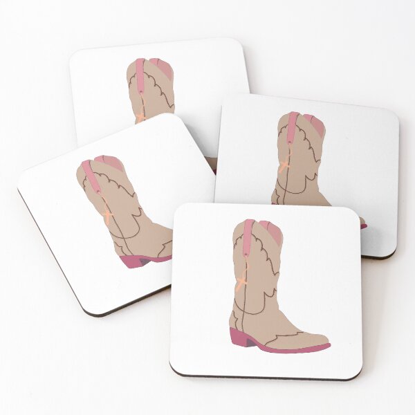 Item preview, Pink and white cross boot designed and sold by Lil ArtsyFartsy.