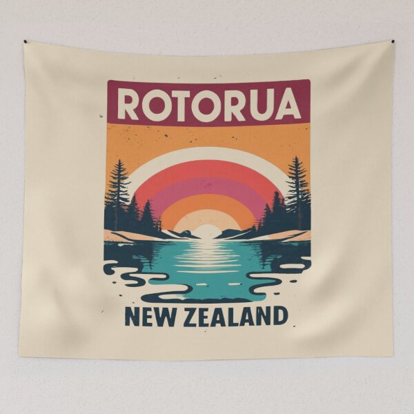 Item preview, Rotorua Geothermal Wonders, New Zealand Travel, Vintage designed and sold by UrbanGraphixs.
