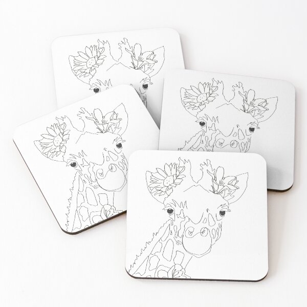 Item preview, Floral Giraffe designed and sold by BearByIndia.